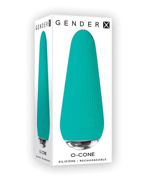 Gender X O-Cone Bullet Vibrator - Teal Adult Toy Box Gender X O-Cone Bullet Vibrator - Teal Adult Toy Box
