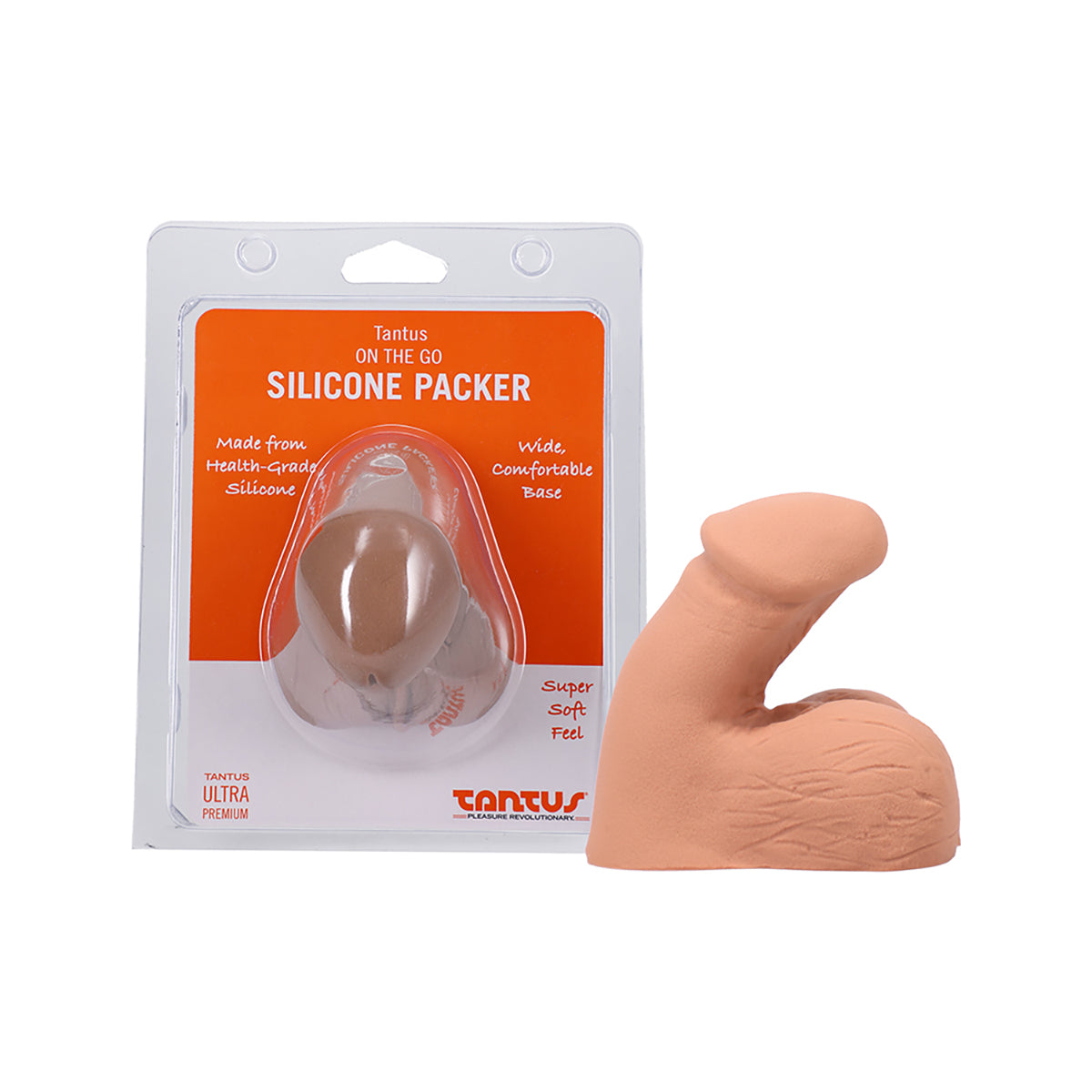 Tantus On The Go Silicone FTM Packer Honey Adult Toy Box Tantus On The Go Silicone FTM Packer Honey Adult Toy Box