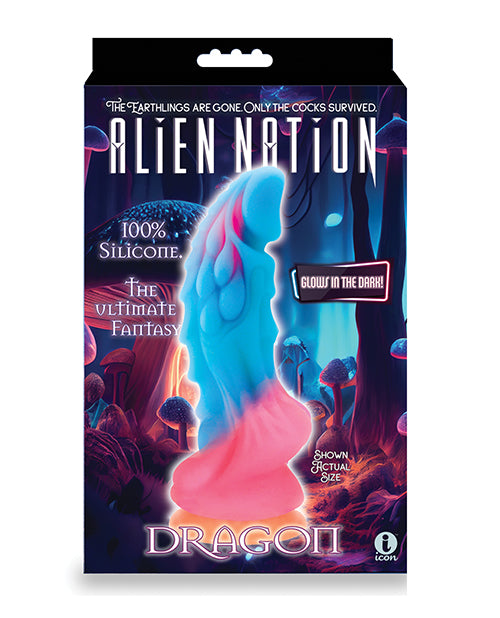 Alien Nation Glow Dragon Dildo Adult Toy Box Alien Nation Glow Dragon Dildo Adult Toy Box