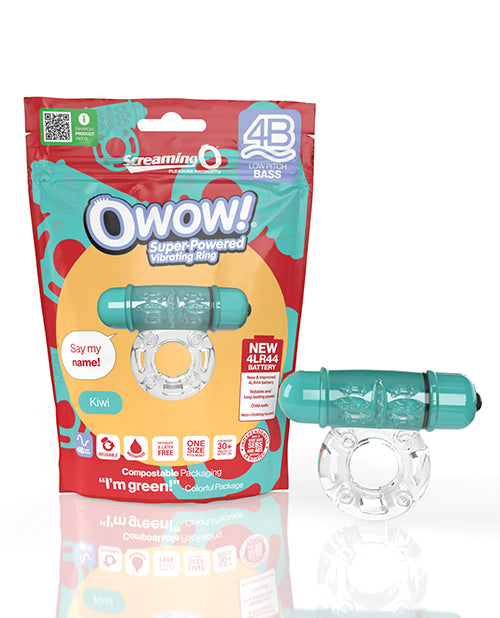 Screaming O 4B Deep Rumbling OWow Vibrating Ring - Kiwi Adult Toy Box Screaming O 4B Deep Rumbling OWow Vibrating Ring - Kiwi Adult Toy Box