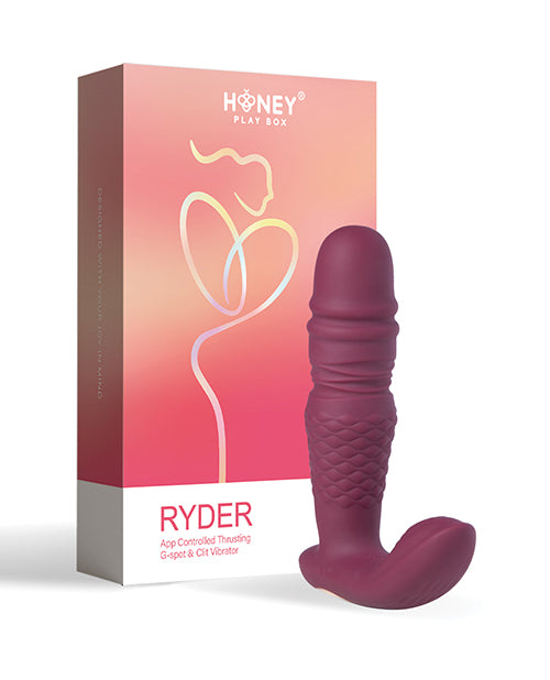 Ryder Thrusting G-Spot & Clit Vibrator - Rosy Red Adult Toy Box Ryder Thrusting G-Spot & Clit Vibrator - Rosy Red Adult Toy Box