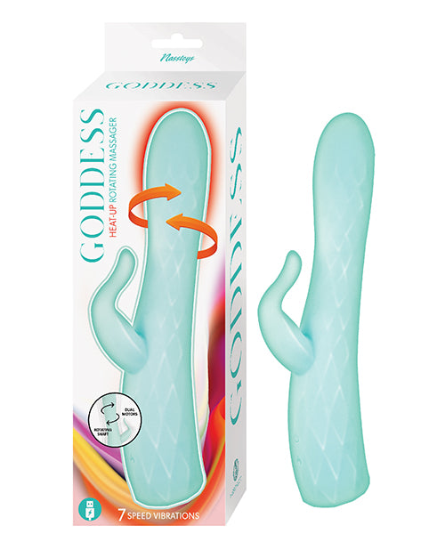 Goddess Heat-up & Rotating Vibrator - Aqua Adult Toy Box Goddess Heat-up & Rotating Vibrator - Aqua Adult Toy Box