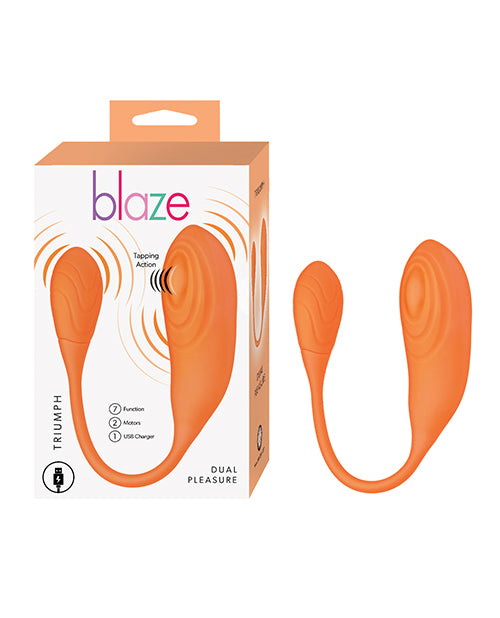 Blaze Triumph Tapping Vibrator - Orange Adult Toy Box Blaze Triumph Tapping Vibrator - Orange Adult Toy Box