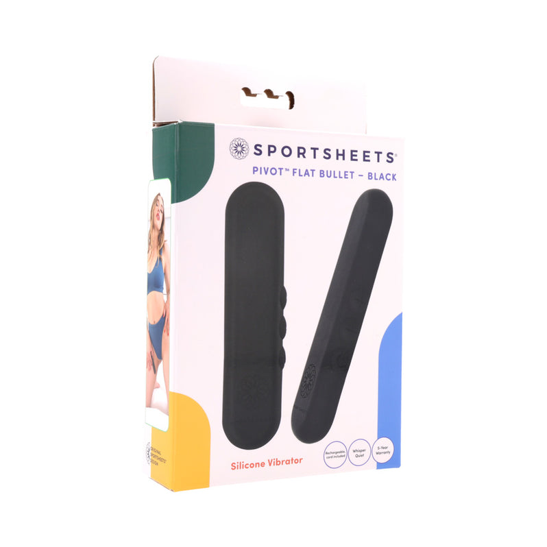 Sportsheets Pivot Flat Bullet Vibrator - Black Adult Toy Box Sportsheets Pivot Flat Bullet Vibrator - Black Adult Toy Box