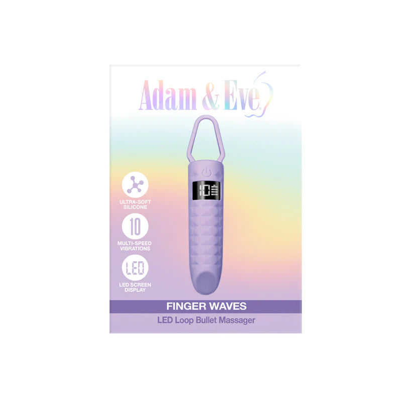 Adam & Eve Finger Waves LED Bullet Vibrator Adult Toy Box Adam & Eve Finger Waves LED Bullet Vibrator Adult Toy Box