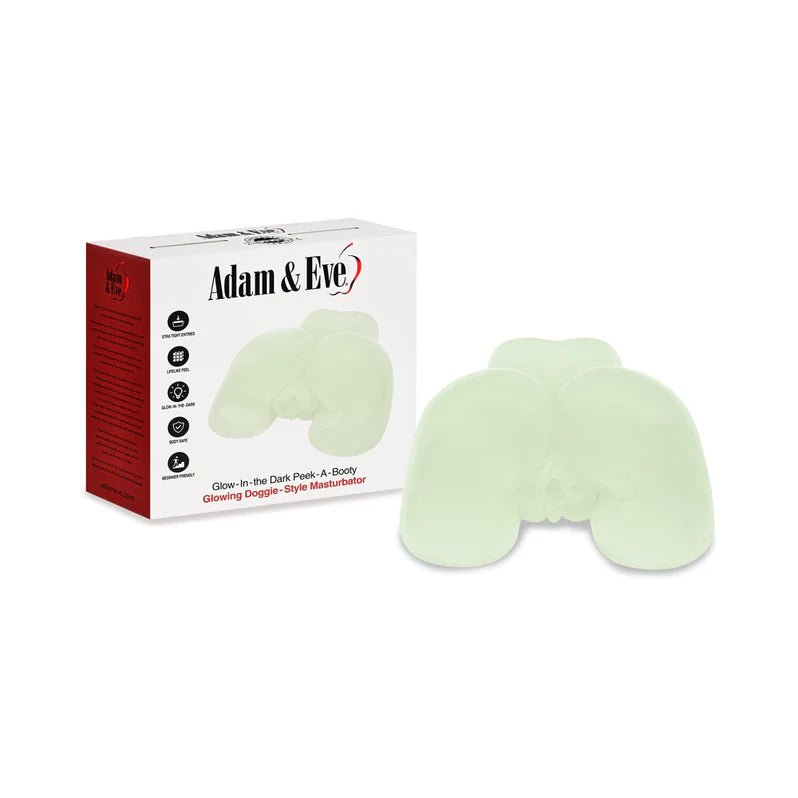 Adam & Eve Peek-A-Booty Glow-in-the-Dark Masturbator Adult Toy Box Adam & Eve Peek-A-Booty Glow-in-the-Dark Masturbator Adult Toy Box