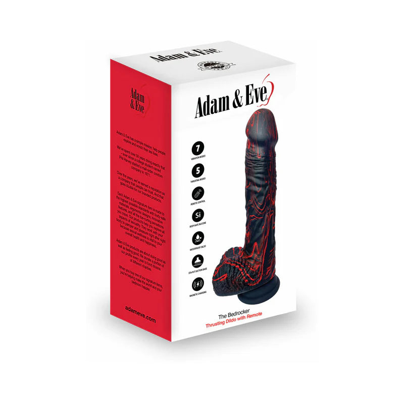 The Bedrocker Realistic Thrusting Dildo from Adam & Eve Adult Toy Box The Bedrocker Realistic Thrusting Dildo from Adam & Eve Adult Toy Box