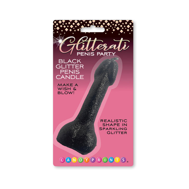 Black Glitter Penis Candle | Party Novelty Adult Toy Box Black Glitter Penis Candle | Party Novelty Adult Toy Box