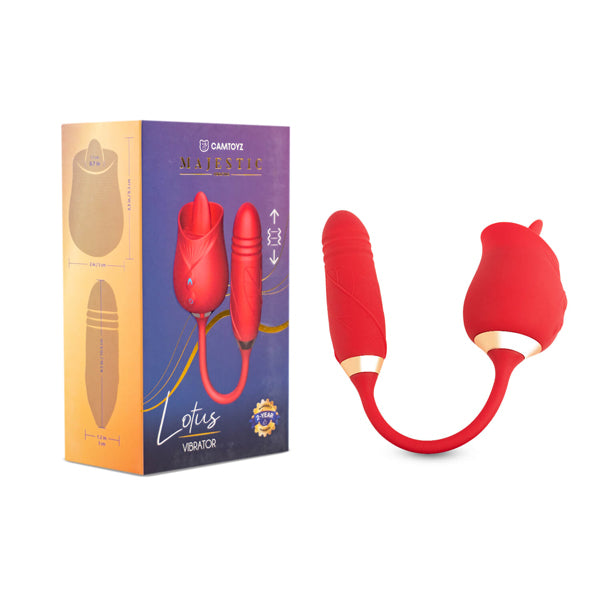 Lotus Dual Rose & Bullet Vibrator Adult Toy Box Lotus Dual Rose & Bullet Vibrator Adult Toy Box