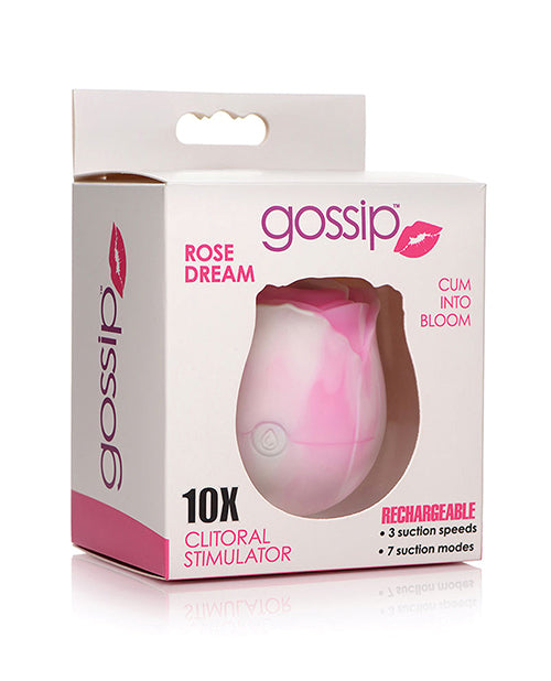 Gossip Cum Into Bloom Suction Rose - Pink Swirl Adult Toy Box Gossip Cum Into Bloom Suction Rose - Pink Swirl Adult Toy Box