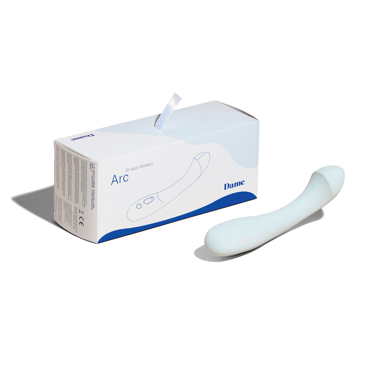 Dame Arc Wand Vibrator - Ice Adult Toy Box Dame Arc Wand Vibrator - Ice Adult Toy Box