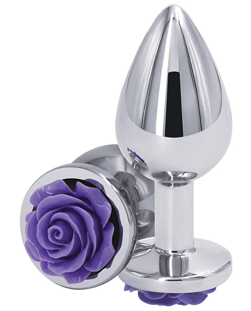 Rear Assets Medium Anal Plug Purple Rose Adult Toy Box Rear Assets Medium Anal Plug Purple Rose Adult Toy Box