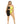 Block You Out Bandeau Set Black/Yellow Queen