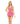 All You Need Cut Out Dress Neon Pink O/S
