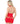 High Neck Seamless Dress Red - One Size