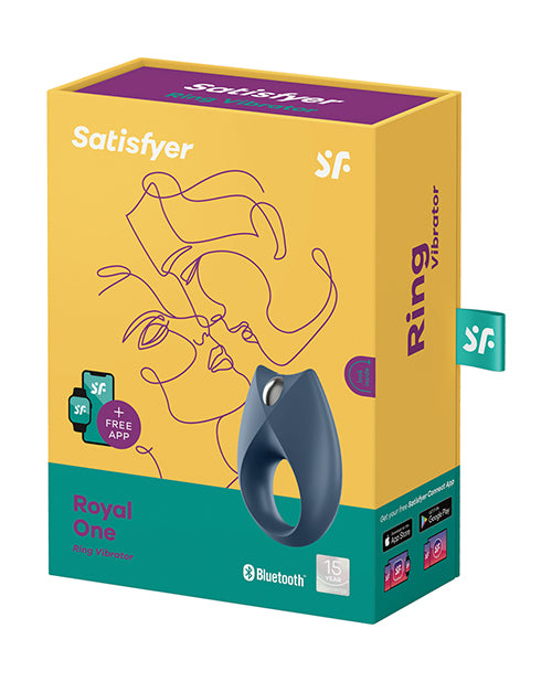 Satisfyer Royal Couple's Cock Ring - Blue Adult Toy Box Satisfyer Royal Couple's Cock Ring - Blue Adult Toy Box