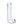 Glas 8" Realistic Ribbed Glass G-Spot Dildo with Balls - Clear