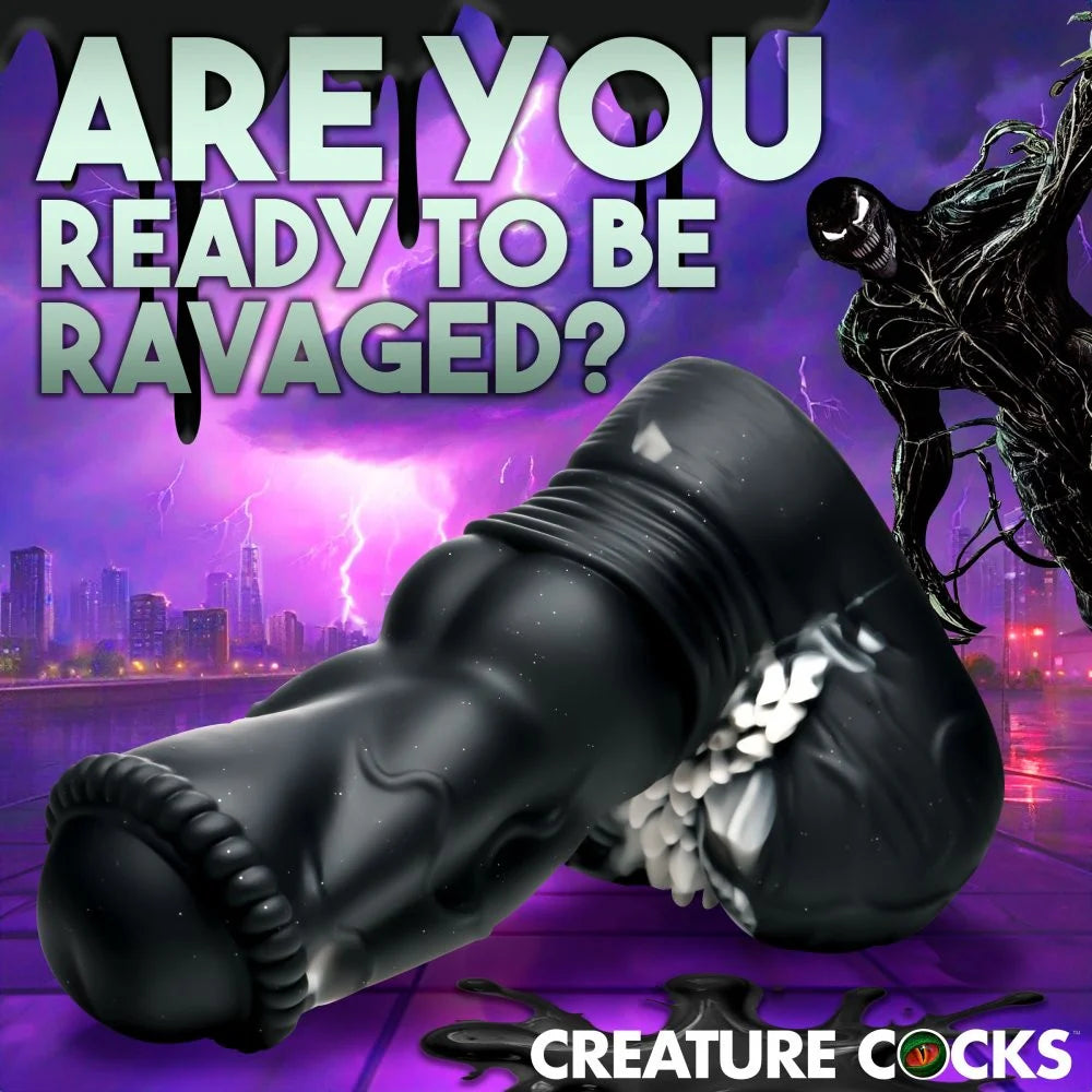 Creature Cocks Venom Silicone Dildo - Black Adult Toy Box Creature Cocks Venom Silicone Dildo - Black Adult Toy Box