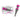 Pink and gray palm power massager with packaging on a white background