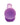 Lollicock 7" Silicone Dildo with Balls - Grape