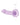 Realrock Crystal Clear 7" Dildo  - Purple