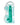 Realrock Crystal Clear 8" Dildo with Balls Turquoise