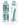 Dillio Platinum 7" Slim Seven Silicone Dildo - Teal