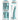 Dillio Platinum 7" Slim Seven Silicone Dildo - Teal