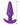 Bang! 21X Vibrating Silicone Butt Plug - Purple