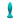 Turquoise silicone butt plug on a white background