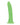 RealRock 7" Slim  Dildo Glow in the Dark - Neon Green