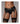Vibrating Strap On Thong with Garters - Black M/L