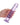 RealRock Crystal Clear 8" Straight Dildo - Purple