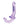 RealRock Crystal Clear 6" Strapless Strap-On - Purple
