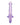 RealRock Crystal Clear 6" Strapless Strap-On - Purple