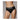 Shots Ouch Vibrating Strap On High-Cut Brief - Black XS/S