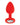 Luv Inc Vibrating Jeweled Butt Plug Small - Red