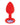 Luv Inc Vibrating Jeweled Butt Plug Small - Red