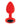 Luv Inc Vibrating Jeweled Butt Plug Small - Red