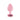 Luv Inc Vibrating Jeweled Butt Plug Medium - Light Pink