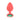 Luv Inc Vibrating Jeweled Butt Plug Large - Coral