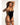 FETISH Play Open Cup Vinyl & Mesh Teddy Set Black Small
