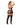 Floral Fishnet Bodice, Garters & Thigh High Stockings Black Queen