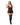 Floral Fishnet Bodice, Garters & Thigh High Stockings Black Queen