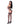 Club Candy Demi Bra, Harness & Garter Panty Black L/XL