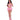 Club Candy Halter Open Cup Bra, Skirt & Thong Pink L/XL