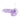 Clear purple dildo with suction cup on a white background