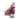 Hand holding a purple dildo on a white background