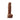 Brown silicone dildo on a white background
