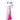 King Cock Clear 8" Cock with Balls - Pink